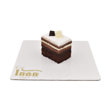 PRAJITURA CIOCO VANILIE - SUPORT ALB PRAJITURA CIOCO VANILIE - SUPORT ALB