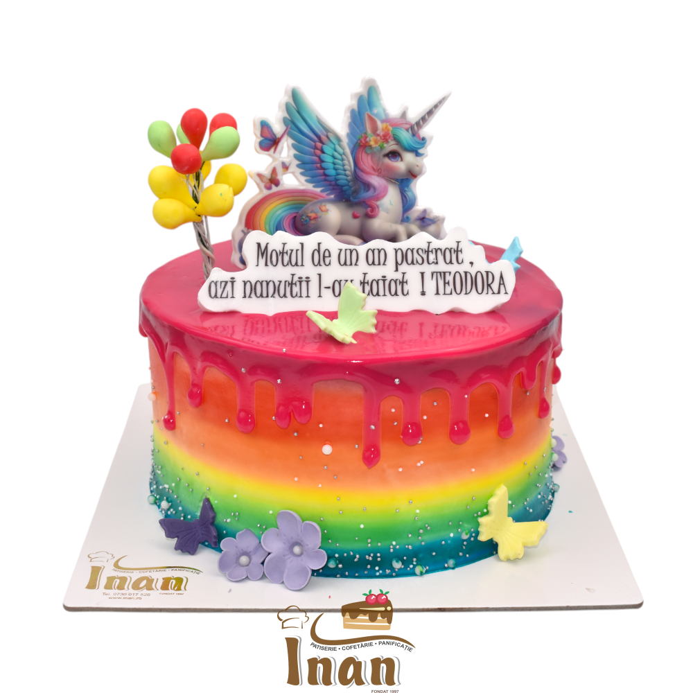 tort mot unicorn curcubeu
