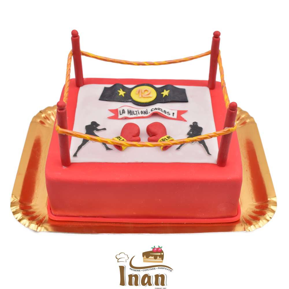 TORT RING DE BOX ÎN MARŢIPAN -I0124