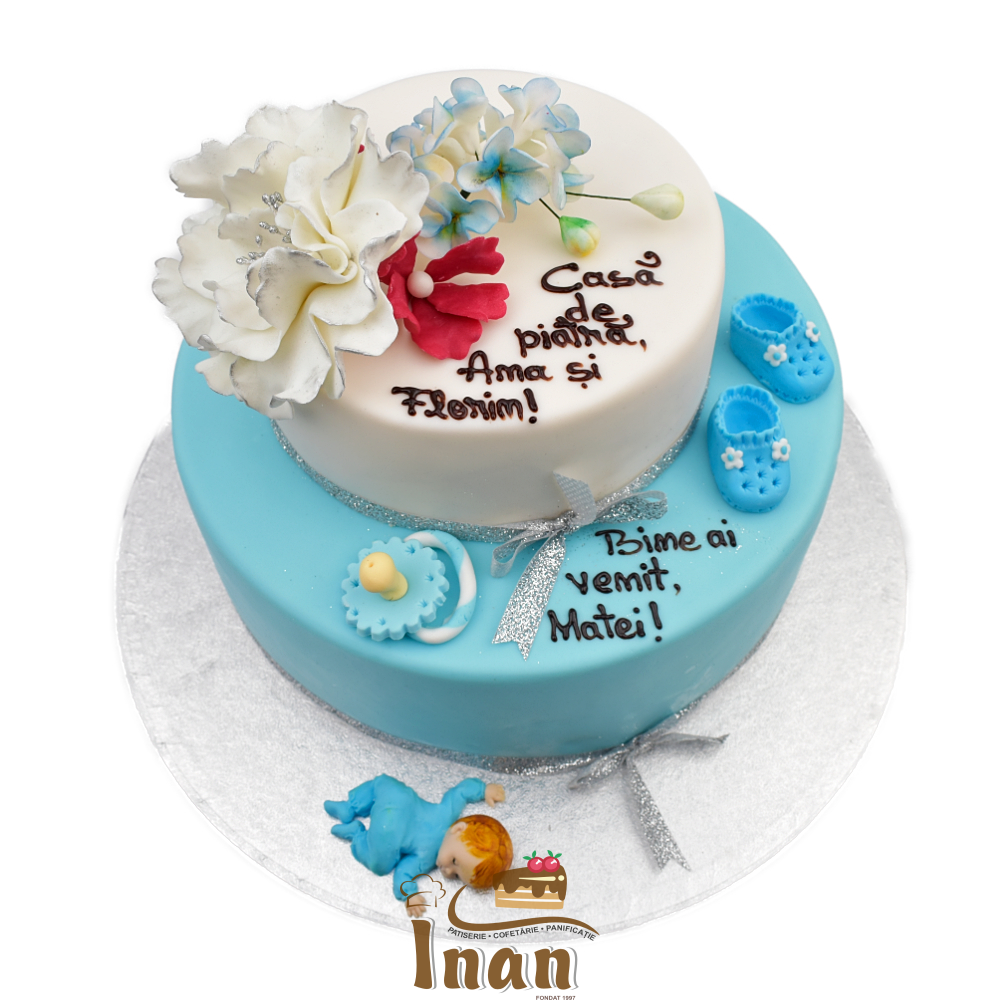 TORT BLUE AND WHITE -I0141