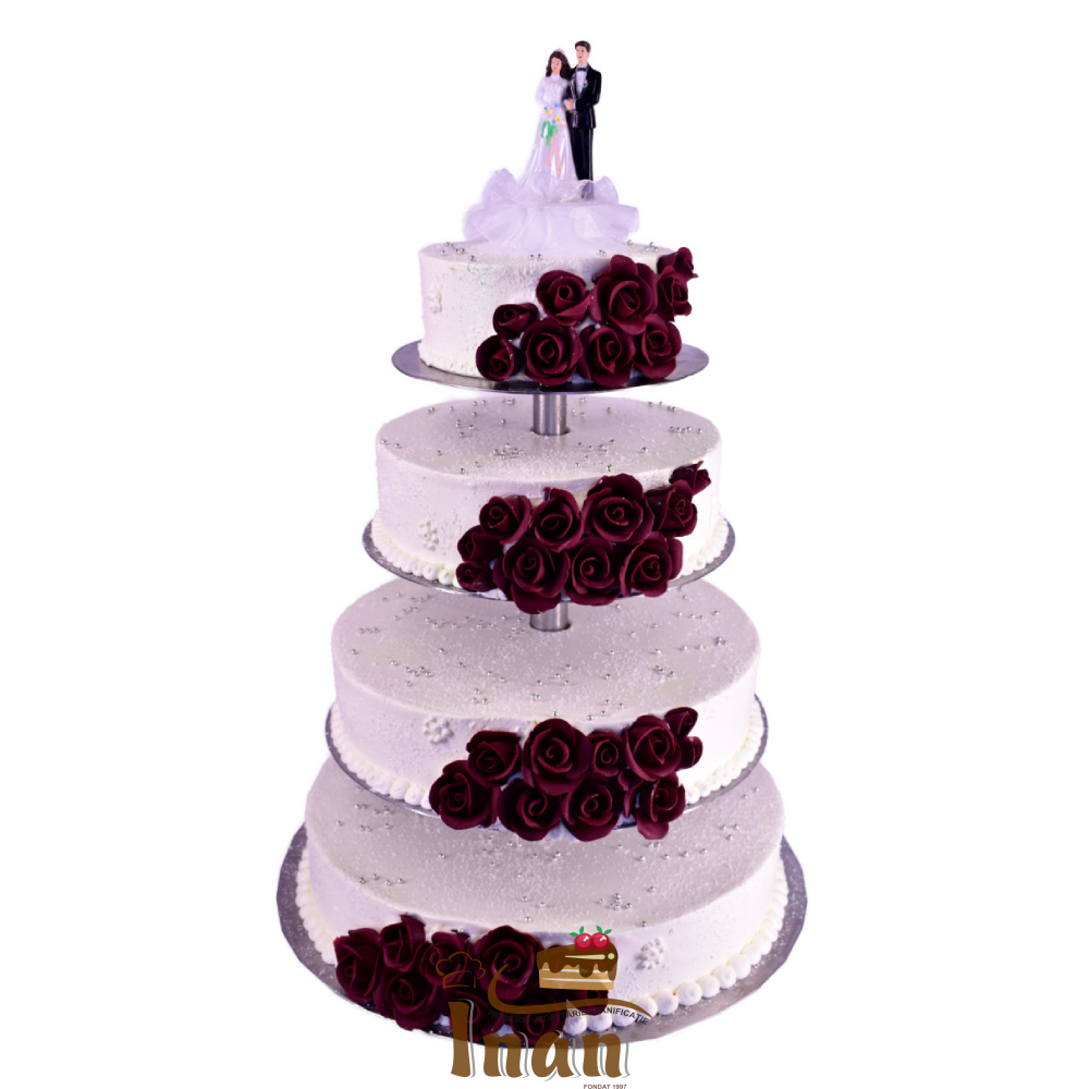 TORT CU TRANDAFIRI GRENA -I0192