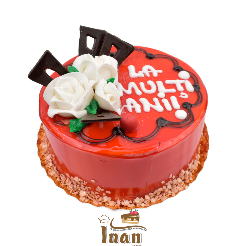 TORT RED CU TRANDAFIRI -I0209