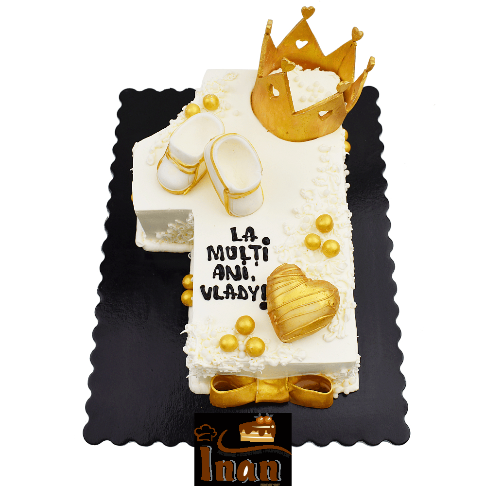 TORT CIFRĂ -I0023CIOCOLATA SI VANILIE