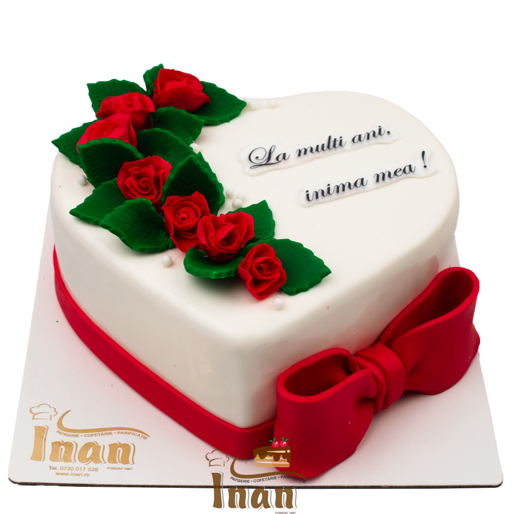 TORT MARŢIPAN CU FLORI -I0090