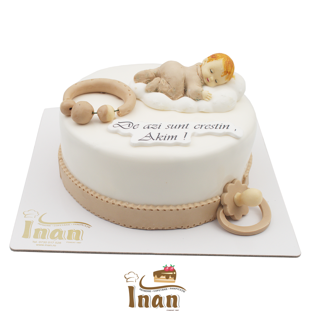 TORT BEBELUŞ ÎN MARŢIPAN -I0199YOGURT