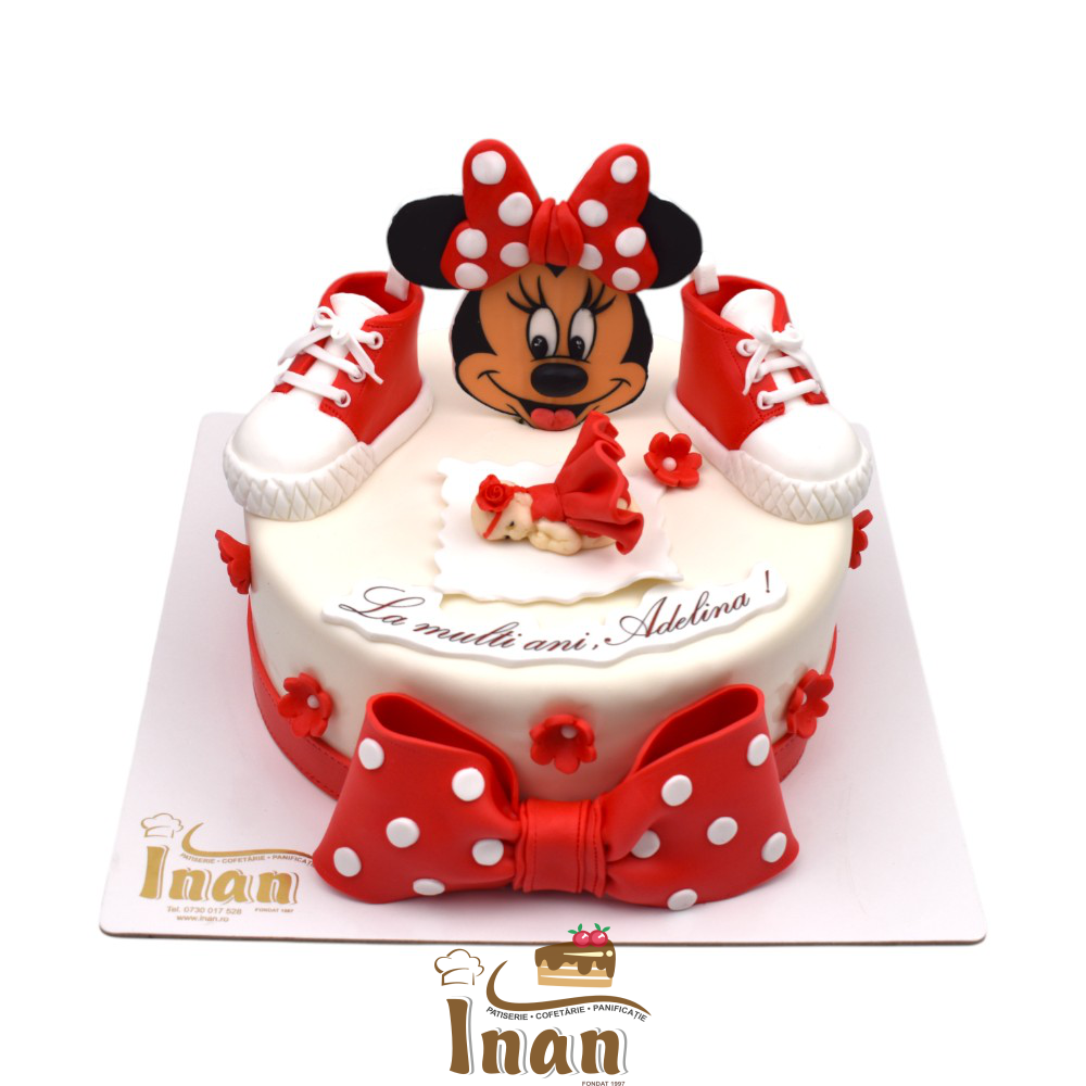 TORT MINNIE MOUSE ÎN MARŢIPAN -I0140CIOCOLATINA