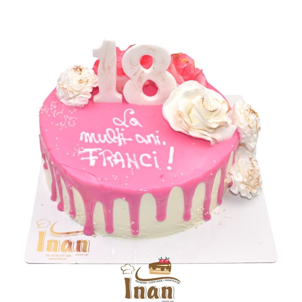 TORT CIOCOLATINA CU TRANDAFIRI -I0202