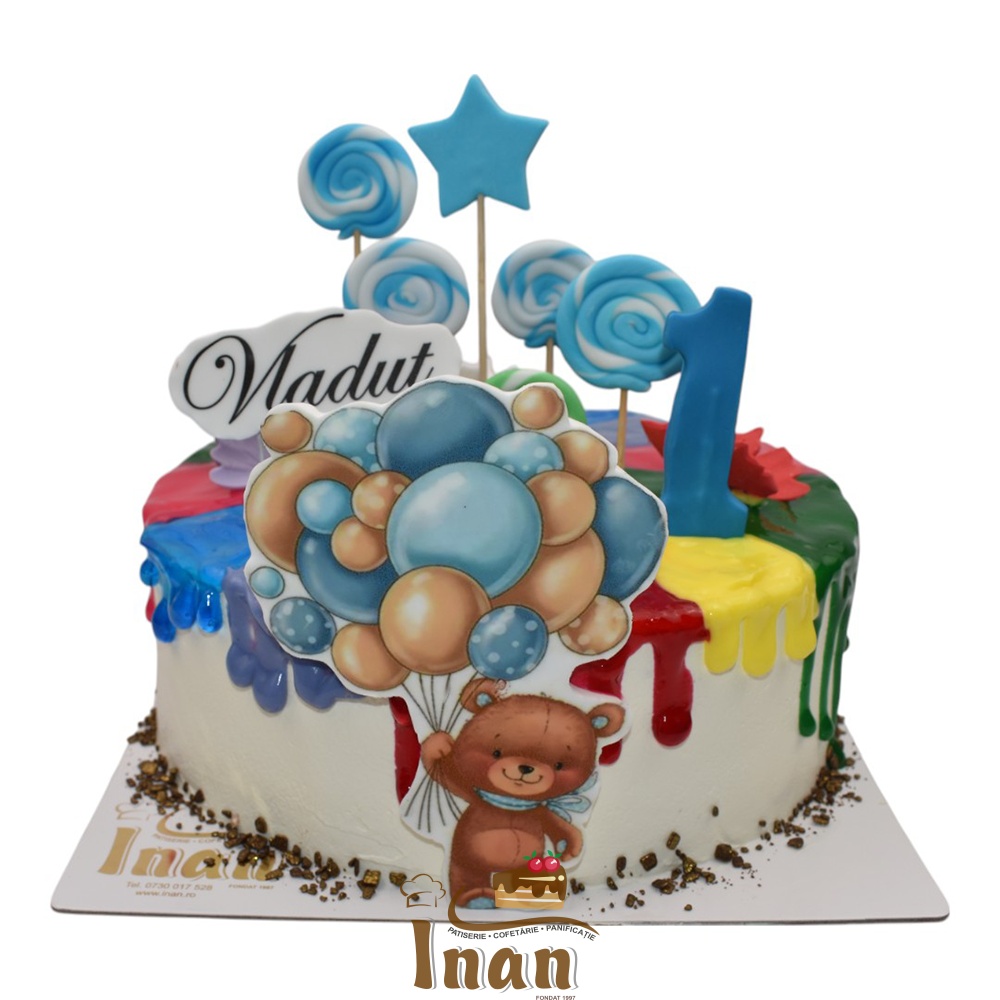 TORT PERSONALIZAT PRINTAT-IMG CIOCOLATA SI VANILIE