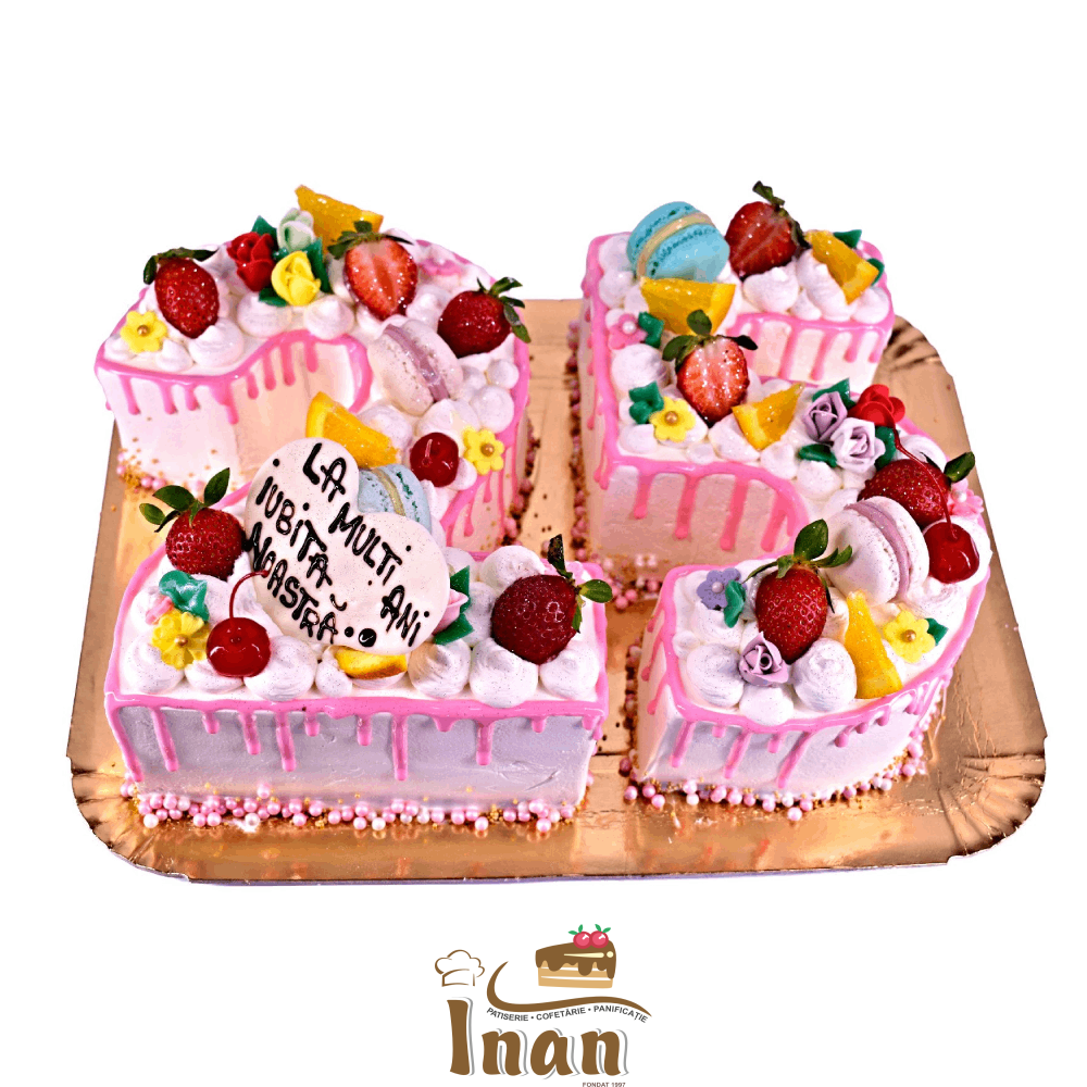 TORT CIFRĂ -I0023CAPSUNICA