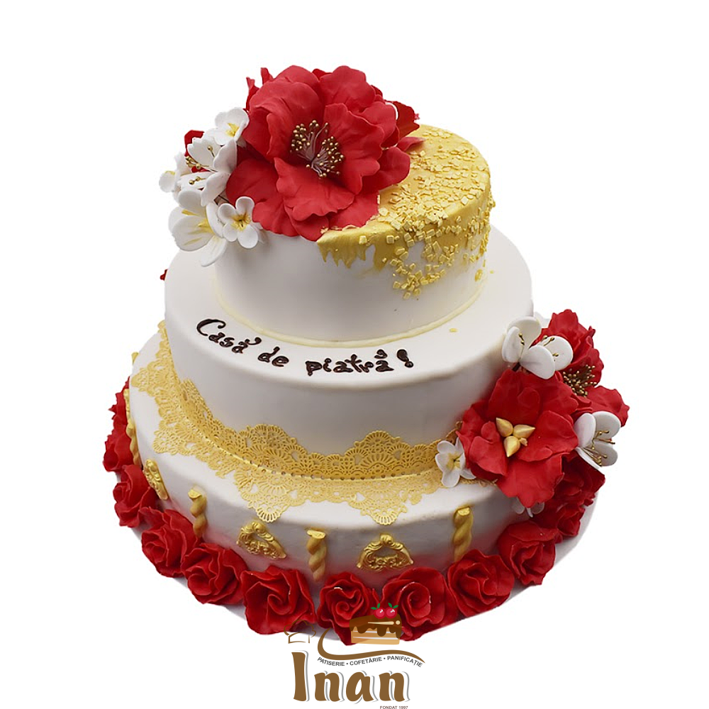 TORT MARTIPAN CU DANTELA-I0335DENISA