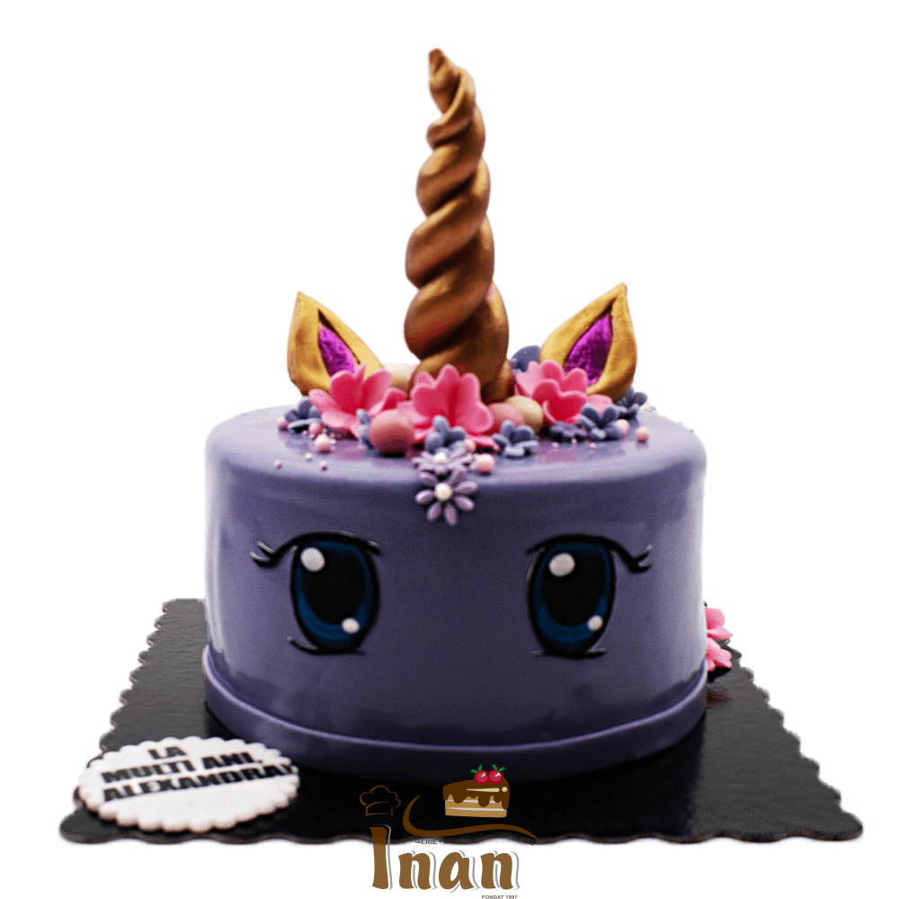 TORT UNICORN ÎN MARŢIPAN -I0128DIPLOMAT