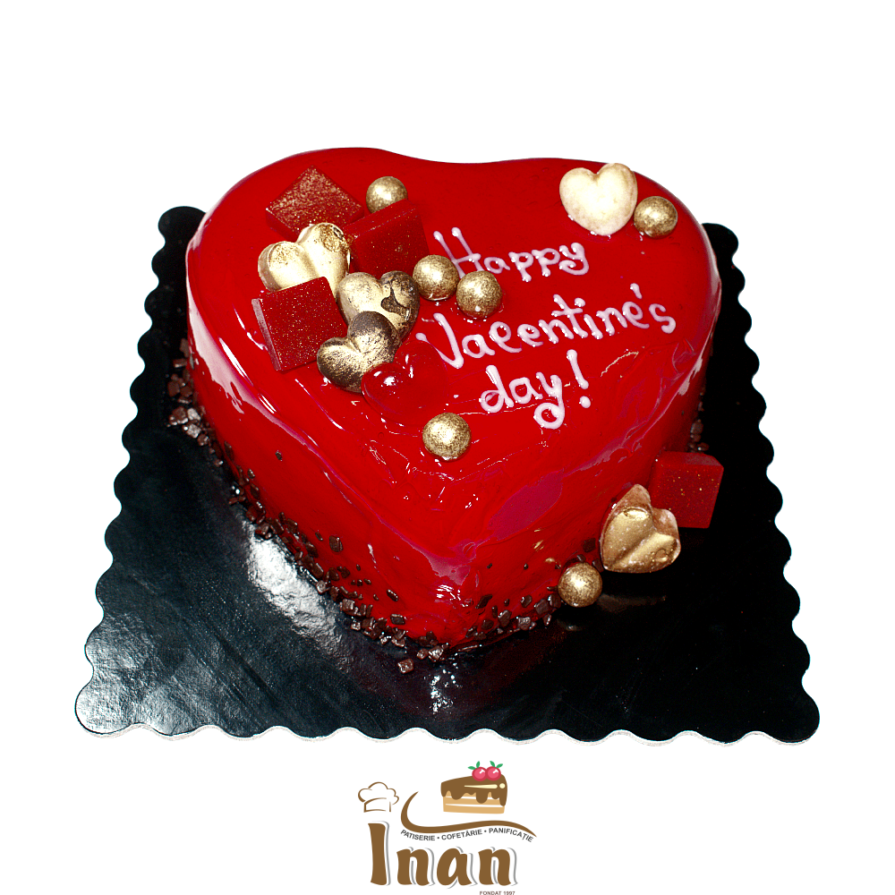 TORT INIMIOARĂ IN GEL ROSU -I0071DIPLOMAT