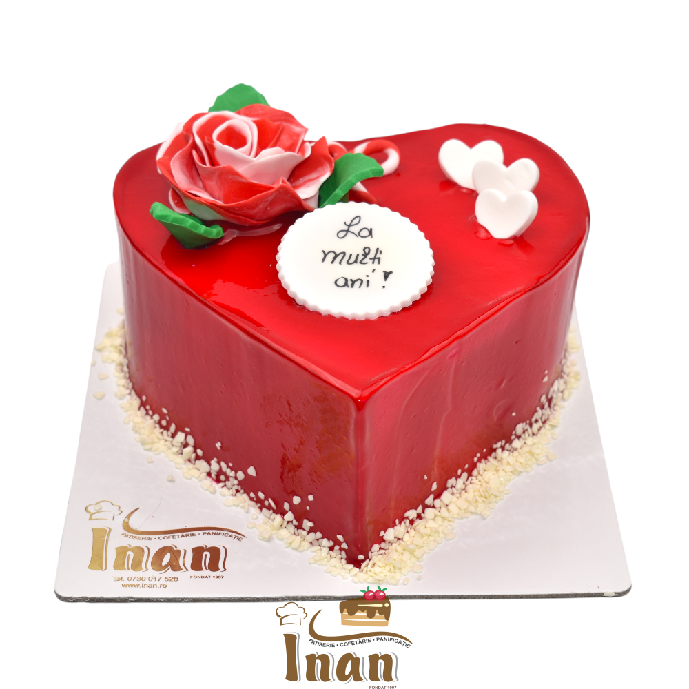 TORT INIMIOARĂ IN GEL ROSU -I0025FRESH