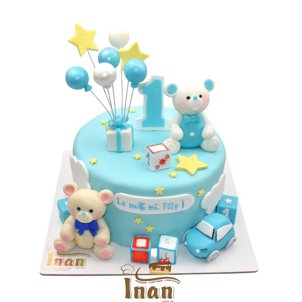 tort mot cu ursuleti in martipan